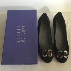 Stuart Weitzman Ringme Wedge Shoes Pumps Black Suede, Tortoise, Silver, …